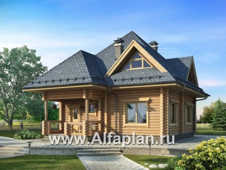Проекты домов Альфаплан - Компактный деревянный дом - превью дополнительного изображения №1