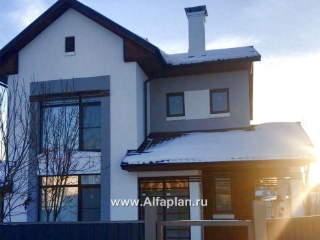 Проекты домов Альфаплан - «Каюткомпания» - проект двухэтажного дома для небольшой семьи - превью дополнительного изображения №3
