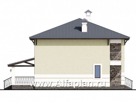 «Сен-Тропе» - проект двухэтажного дома, с террасой, удобная планировка - превью фасада дома